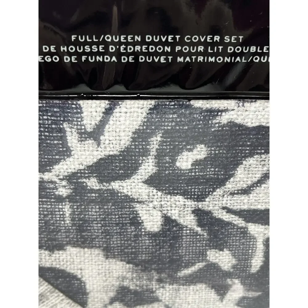 Ralph Lauren Eva Botanical Full Queen Duvet Cover Set 2 Shams Navy Multi SATEEN